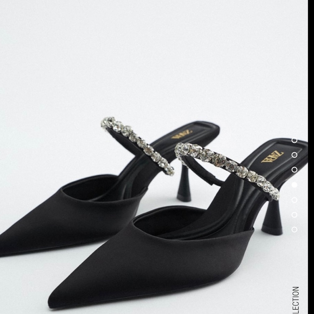 Rhinestone Zara Mule NEW WITH TAGS